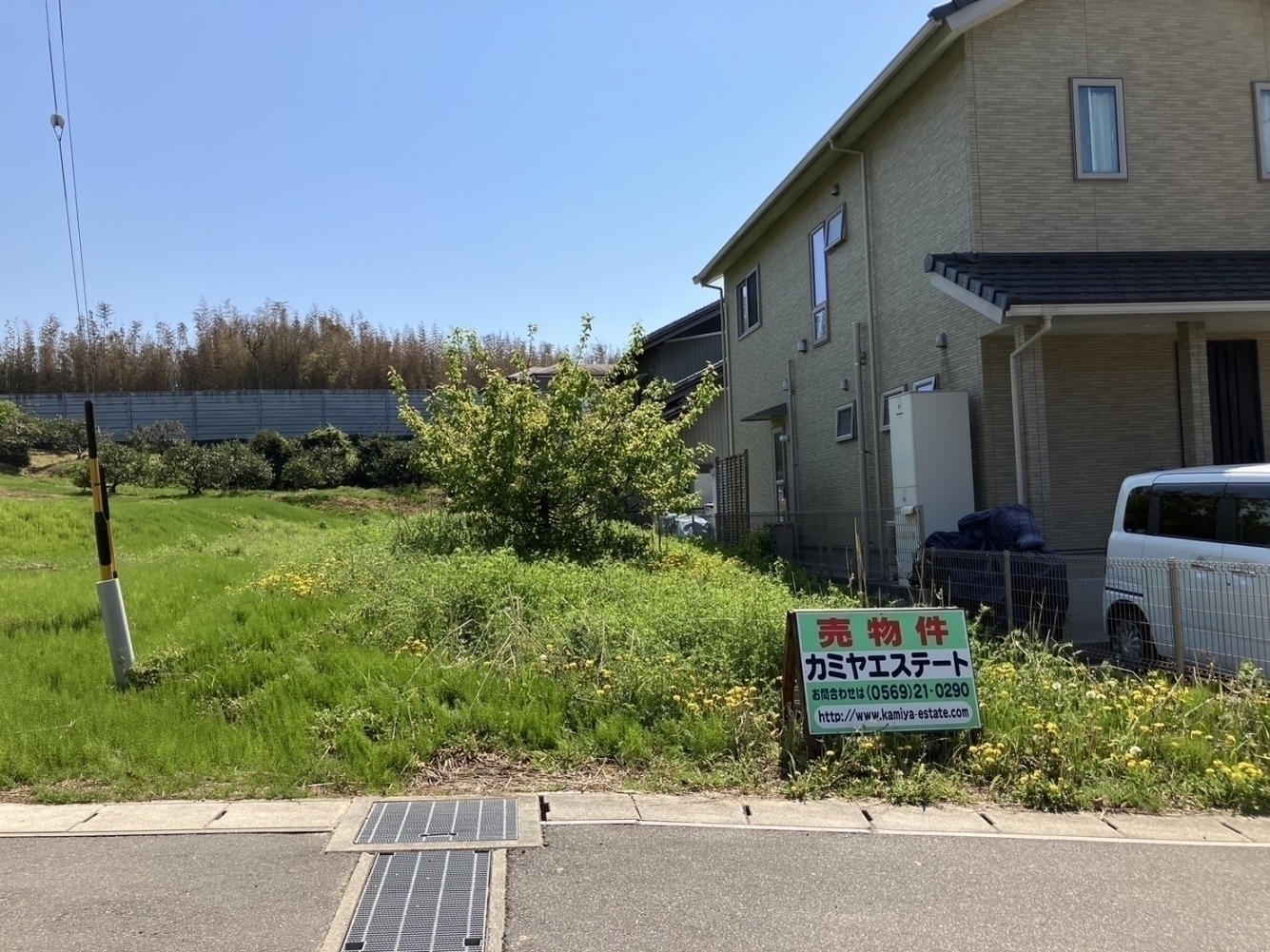 売土地　知多郡阿久比町白沢字南天神脇