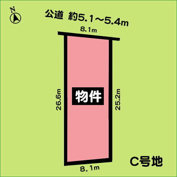 売土地　半田市栄町２丁目　Ｃ号地　全３区画
