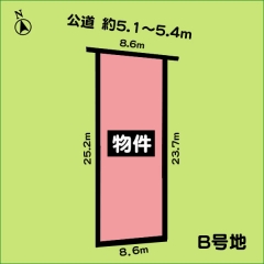 売土地 半田市栄町2丁目 B号地 全3区画