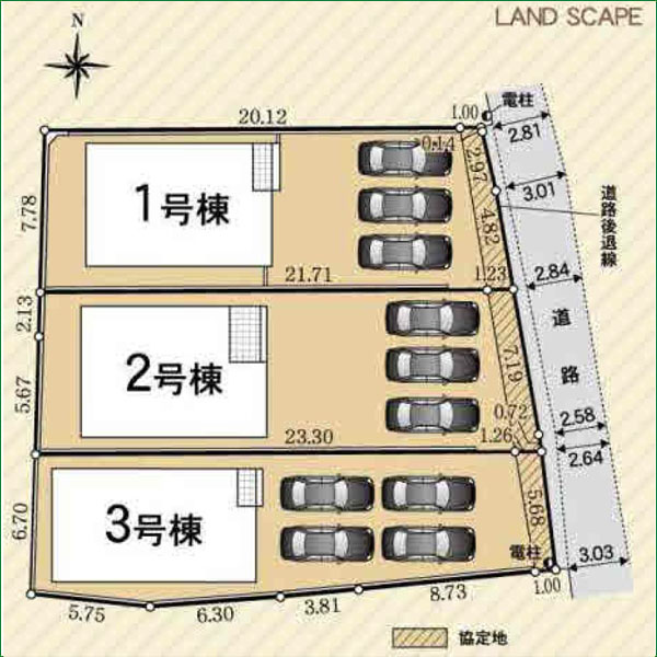 新築分譲住宅　半田市向山町第２　２号棟　全３棟