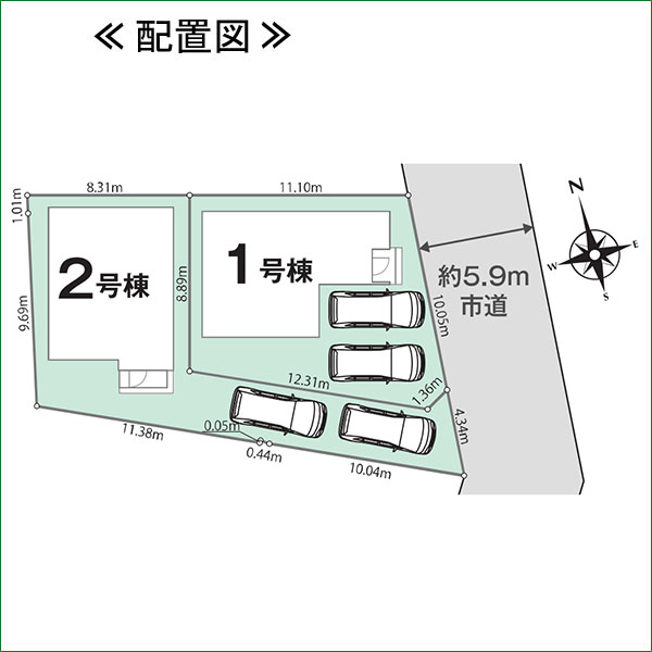 新築分譲住宅　半田市花園町６丁目　０１期　１号棟　全２棟